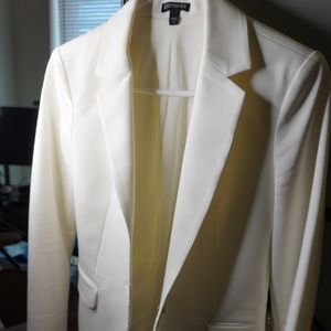 Express White Blazer Women Size 2